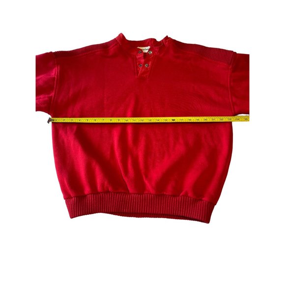 VINTAGE Copper Cove Red 80's Sweater Sweatshirt Fleece Medium - Picture 12 of 13
